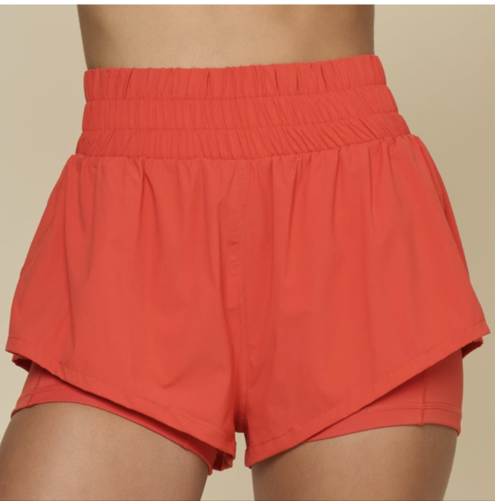 Women's POPFLEX High Waisted Supershort Cayenne Medium